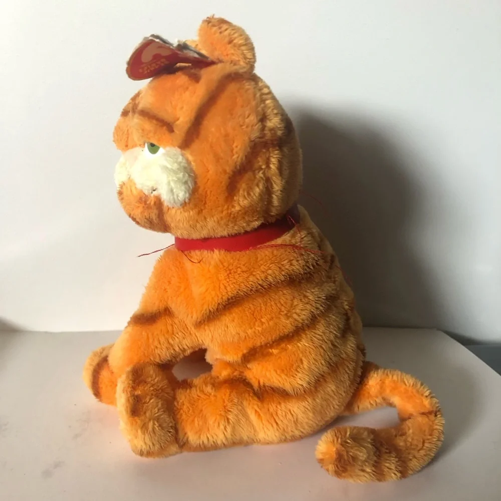 TY Beanie Babies Garfield stuffed animal plush with original tag.